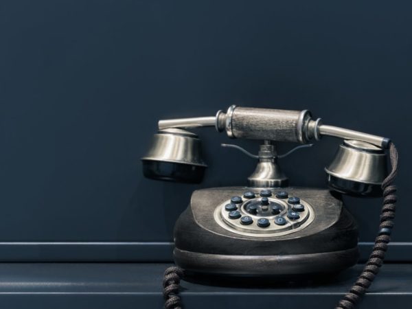 Antique telephone. 